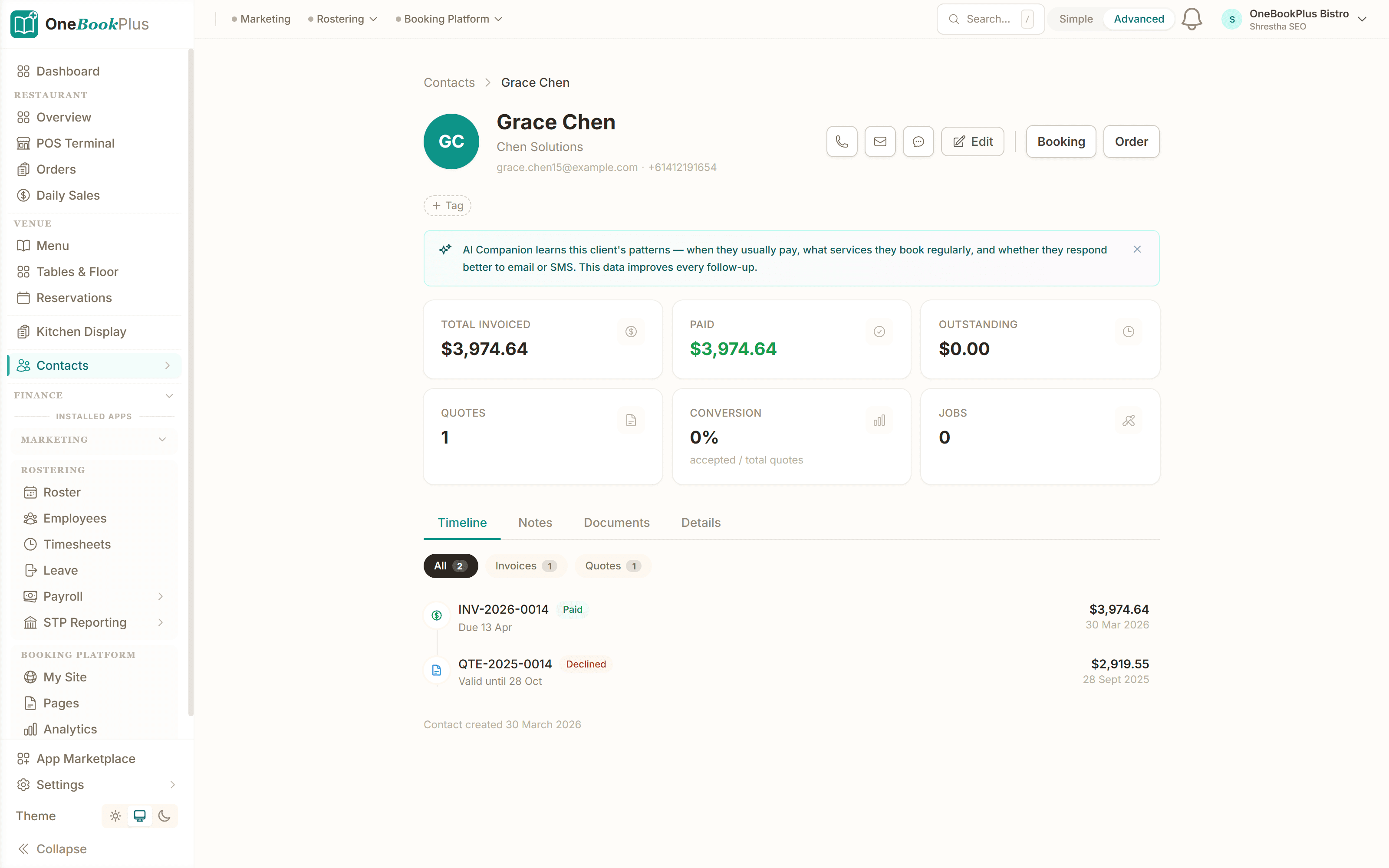 Every client, every job history