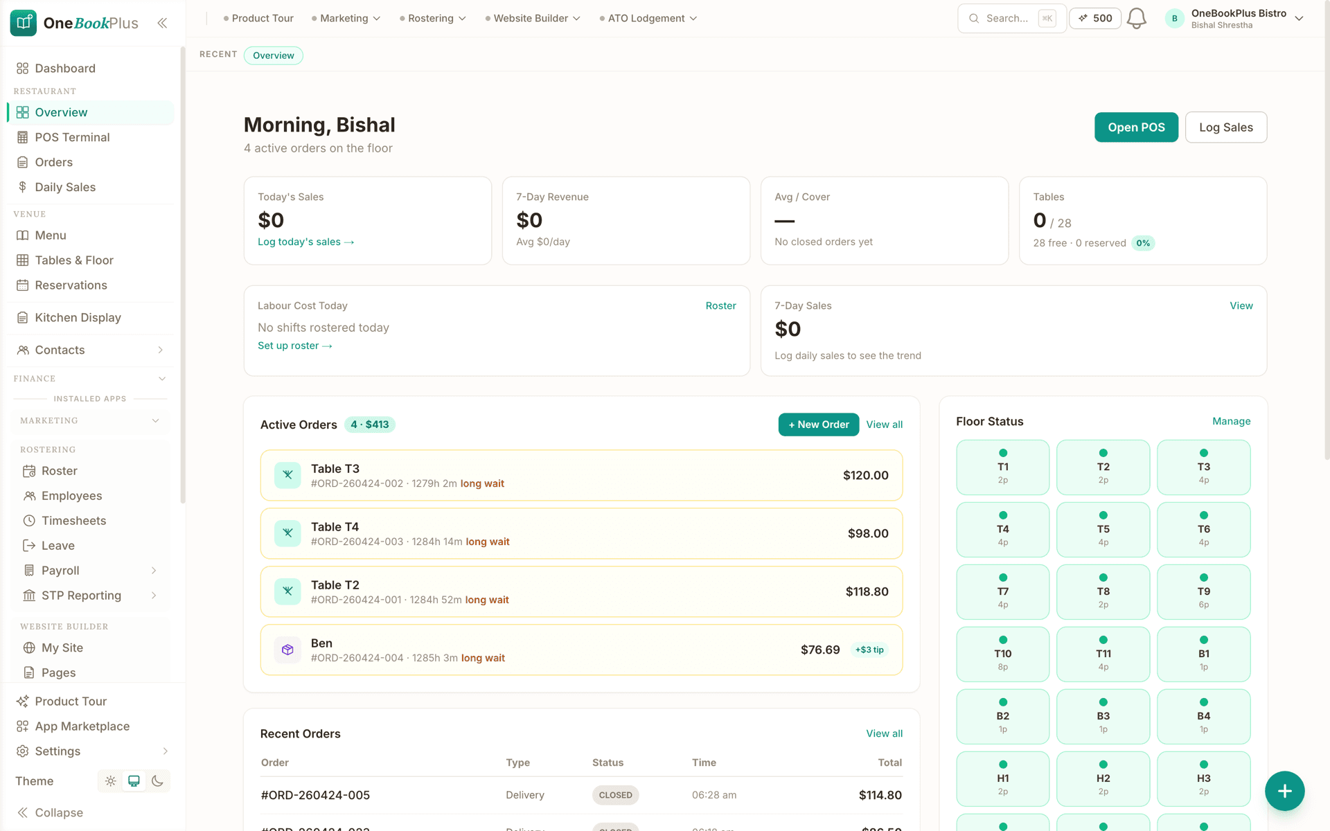 Deadline & on-time dashboard